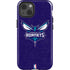 NBA Charlotte Hornets Distressed-Purple iPhone 15 Impact Case
